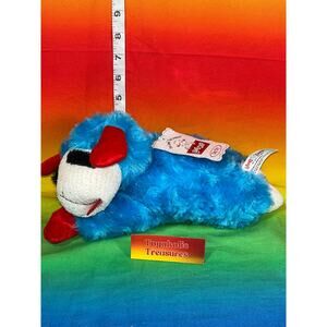 Lamb Chop Blue Plush Medium Dog Toy Squeaker 11”